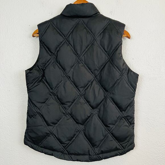 Gap Quilted Goose Down Puffer Vest Black Sleeveless - S - Picture 2 of 4